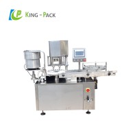 Professional design glass mini bottle filling machine, powder packaging machine automatic production line