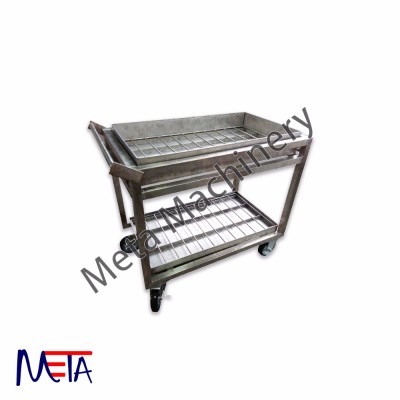 Industry Used Trolley Malaysia Customized size Transfer Trolley, Stainless Steel Industry Trolley